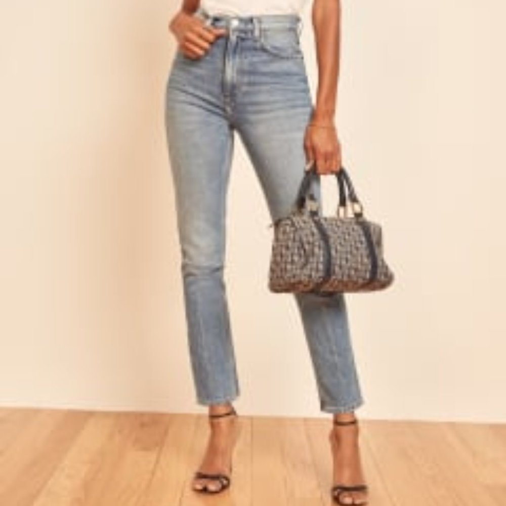 Reformation Liza Ultra High Rise Straight Jeans